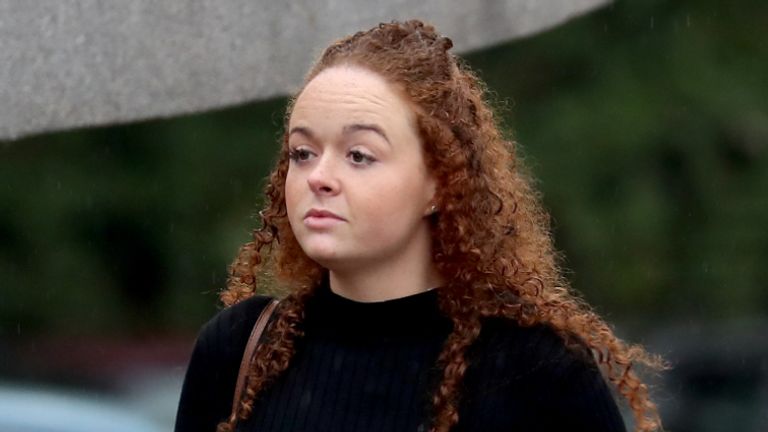 China Gold arriving at Maidstone Crown Court in Kent, where she pleaded not guilty to unlawfully wounding a Miss England finalist in a Kent pub. The 27-year-old has denied causing grievous bodily harm after professional golfer Olivia Cooke was injured in an incident in West Malling, Kent, last year.