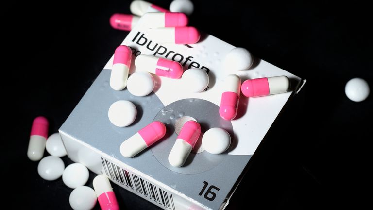 Stock photo of Ibuprofen.