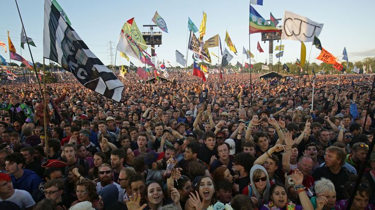 File photo dated 24/06/2016 of crowds at the Glastonbury Festival, at Worthy Farm in Somerset, the festival's 50th anniversary edition has been postponed from June 2020 until 2021 due to the coronavirus pandemic, its organisers have said.