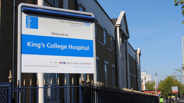 Stock picture of King's College Hospital, Denmark Hill, London.