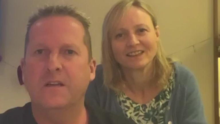 Neil and Victoria Hanlon are on board the Grand Princess vessel where 21 people tested positive for the disease.