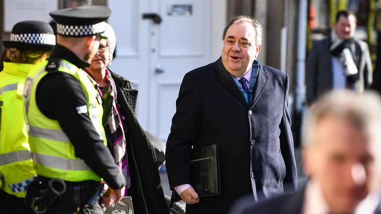 Salmond has denied all the charges against him