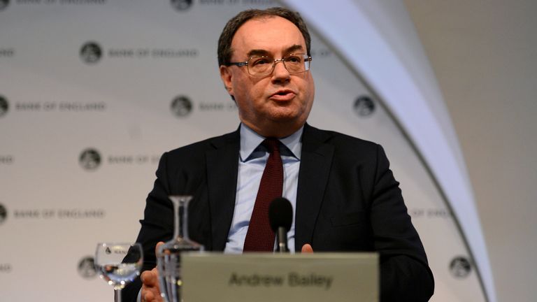 Chief Executive of the Financial Conduct Authority Andrew Bailey