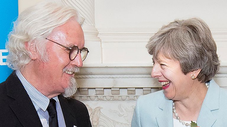 Sir Billy Connolly and Theresa May