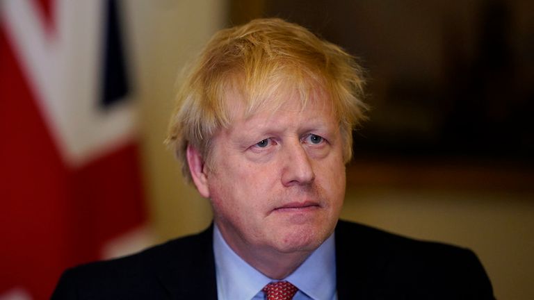 Boris Johnson gave a statement to the country. Pic: Andrew Parsons/10 Downing Street