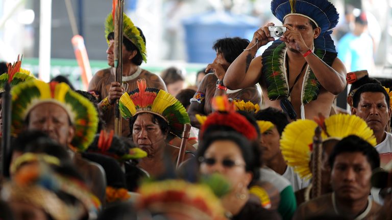Brazilian Amazonia Tikunas indians
