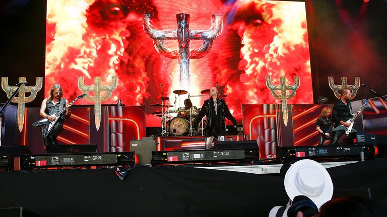 MELBOURNE, AUSTRALIA - MARCH 11: Judas Priest performs at Download Festival 2019 at Flemington Racecourse on March 11, 2019 in Melbourne, Australia. (Photo by Sam Tabone/WireImage)