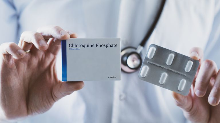 Chloroquine phosphate is typically used to treat malaria in humans