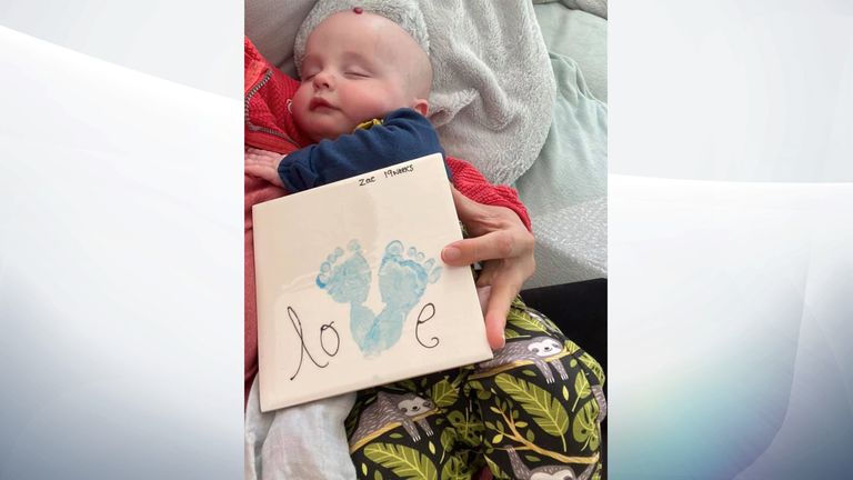 Michelle Venton&#39;s son Zac made his grandmother a ceramic tile for Mother&#39;s Day