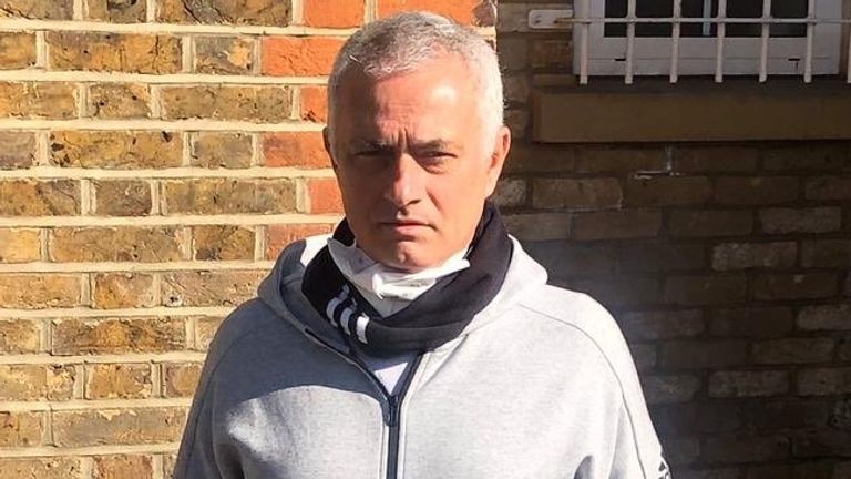 Mourinho spent the day preparing food parcels