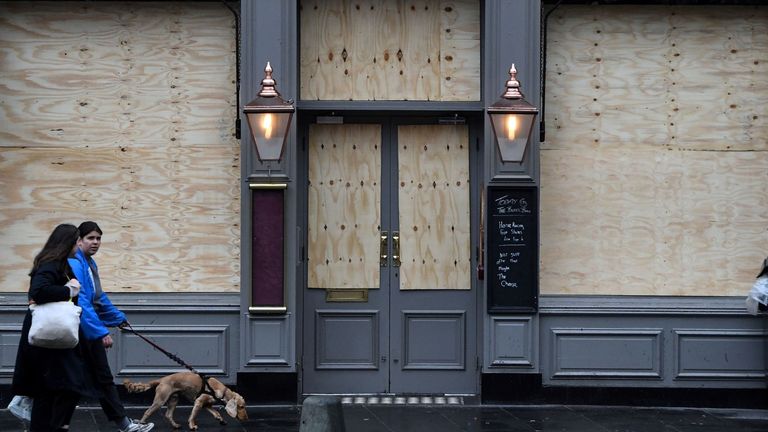 Pubs and non-essential shops have closed their doors to the public nationwide