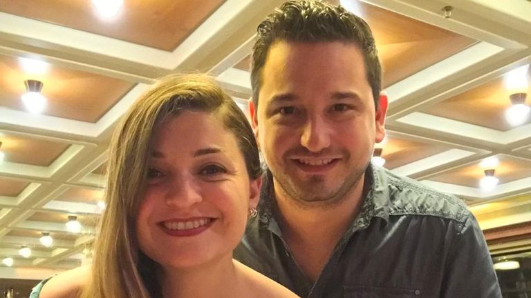 Yadira Garza and Joel Gonzalez are on their honeymoon on the Zaandam