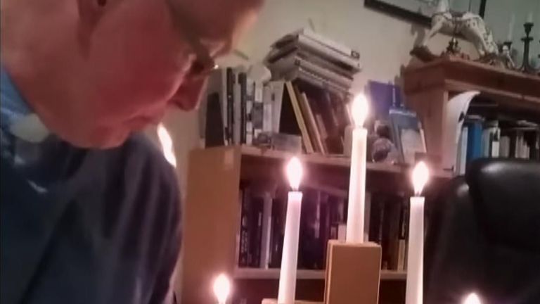 Reverend Stephen Beach, of St Budeaux Parish Church, was preparing the church&#39;s online Sunday Service, which featured five candles lit on a Christian Cross in the background. After leaning in a bit too close one of the candles caught his jumper which then caught on fire.