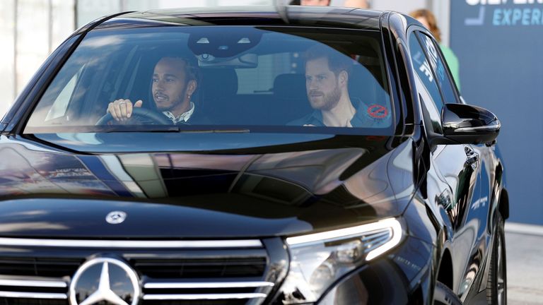 Prince Harry opened a museum at Silverstone with Lewis Hamilton