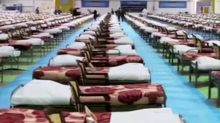 Iranian army sets up 2000 capacity field hospital for coronavirus patients in Tehran