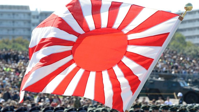 Japan&#39;s Rising Sun flag