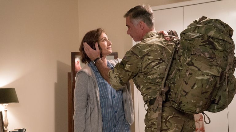 Kristin Scott Thomas stars in Military Wives. Pic: Lionsgate