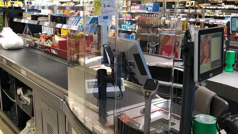 Lidl is among chains to install screens to help shield customers and staff at tills
