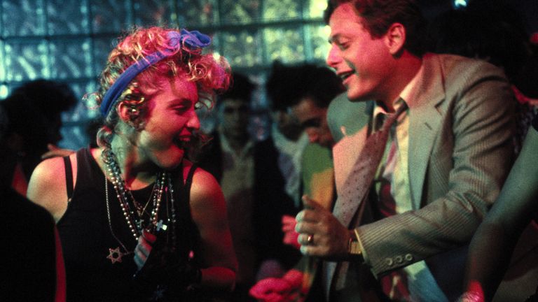 Madonna and Mark Blum in Desperately Seeking Susan in 1985. 