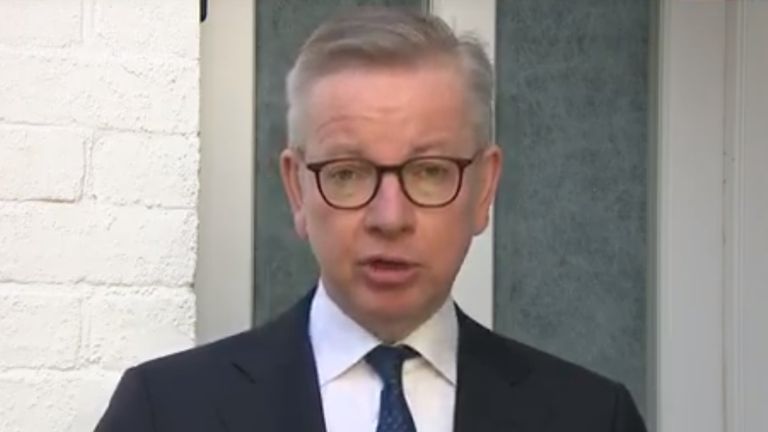 Michael Gove speaking to Sophy Ridge