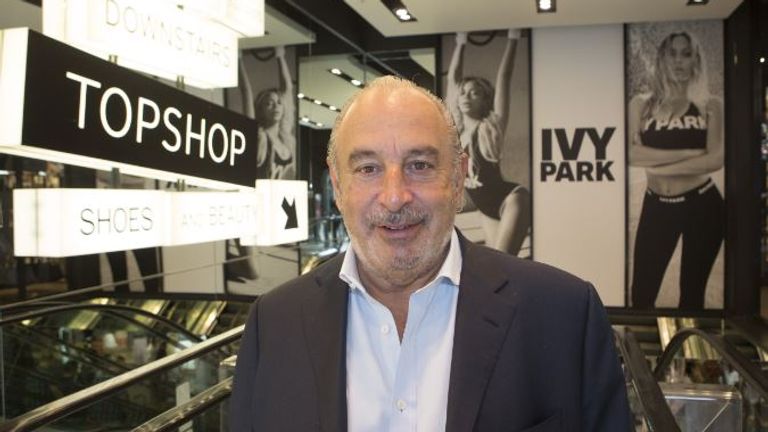Sir Philip Green at the launch of Beyonce&#39;s Ivy Park fashion range at Topshop in London. Mandatory Credit: Pic: Shutterstock