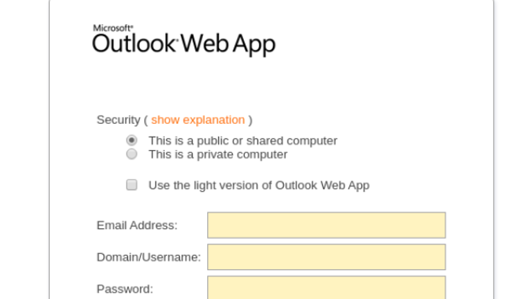 Victims are taken to a third party website disguised as an Outlook web app