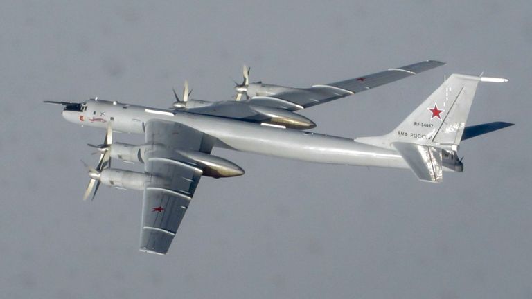 In April last year RAF jets were scrambled twice in five days to stop Russian military planes entering UK airspace