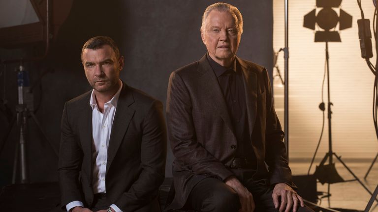 Liev Schreiber as Ray Donovan and Jon Voight as Mickey Donovan in Ray Donovan. Pic: © 2017 Showtime