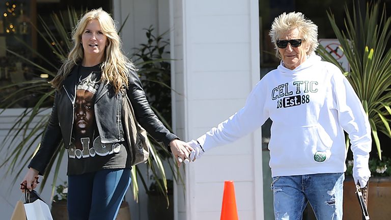 Rod Stewart out and about, Los Angeles, USA - 15 Mar 2020
Penny Lancaster and Rod Stewart

15 Mar 2020