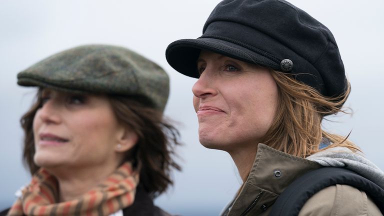 Sharon Horgan and Kristin Scott Thomas in Military Wives. Pic: Lionsgate