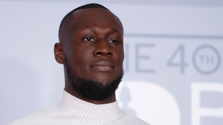 Stormzy at the Brit Awards 2020