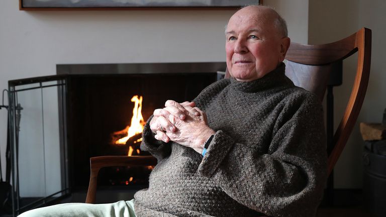 NEW YORK, NEW YORK--MARCH 02: Playwright Terrence McNally appears in a portrait taken in his home on March 2, 2020 in New York City. (Photo by Al Pereira/Getty Images)