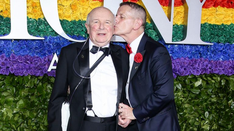 Terrence McNally and Tom Kirdahy in 2019. Pic: Paul Zimmerman/Variety/Shutterstock
