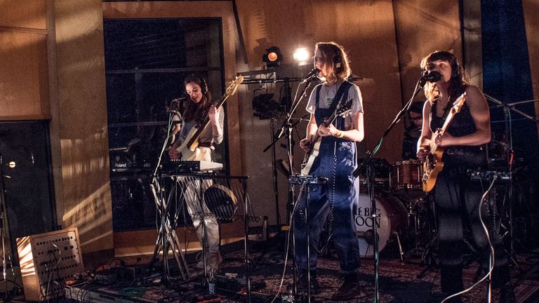 The Big Moon at the Record Store Day launch. Pic: Tom Rowland