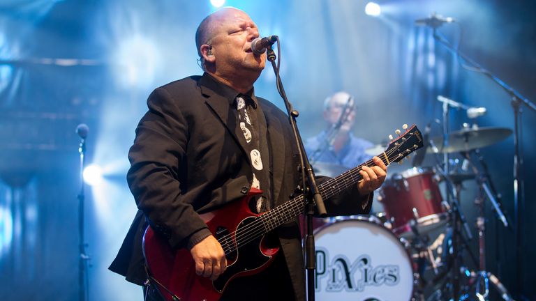 The Pixies perform at Shoreline Amphitheatre on August 7, 2018 in Mountain View, California