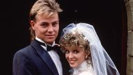 &#39;Neighbours&#39; TV Soap The Wedding of Jason Donovan and Kylie Minogue. Pic: Fremantle Media/Shutterstock
1980s