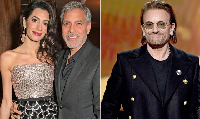 Coronavirus: The Clooneys and U2 join celebrities donating millions to fight COVID-19 pandemic