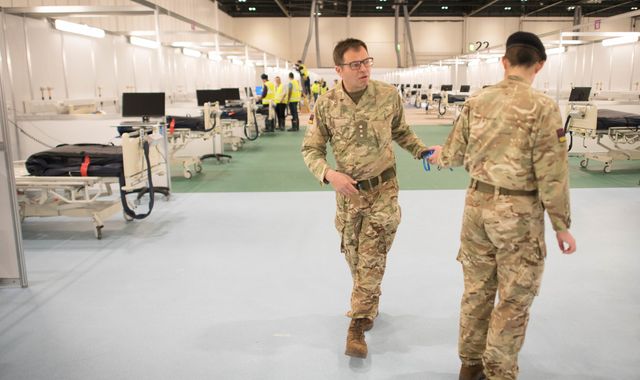 Coronavirus: Military commander helping build London's Nightingale hospital on mission to save lives