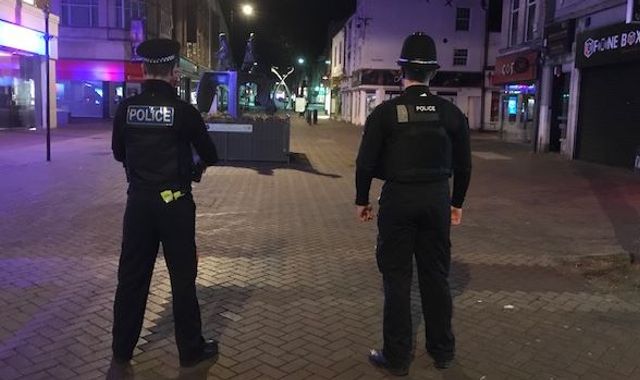 Coronavirus: Police patrol 'ghost town' as shops fear lockdown break-ins