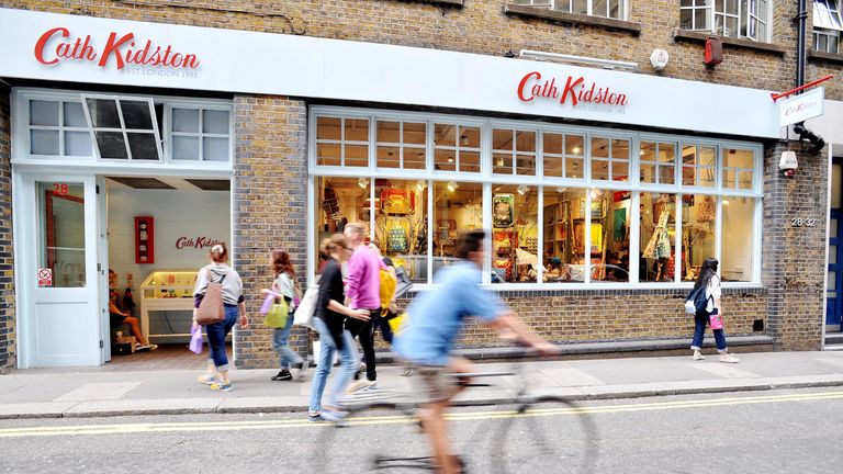 A view of the Cath Kidston store in Shelton Street, Covent Garden, London.