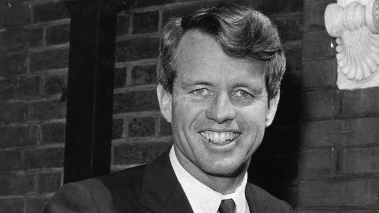 Senator for New York and attorney-general, Robert Kennedy (1925 - 1968).    (Photo by Hulton Archive/Getty Images)