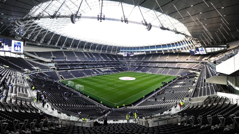 File photo dated 17-11-2019 of Tottenham Hotspurs Stadium.