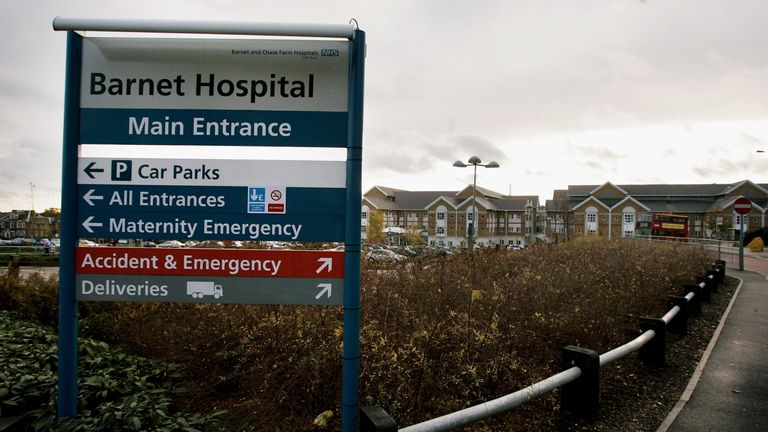 A general view of Barnet General Hospital 