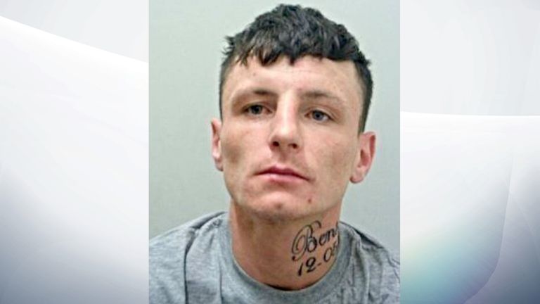 A MAN who spat at police officers claiming he had the Coronavirus has been jailed for a year.
Callum Heaton, 23, was arrested for being drunk and disorderly after police were called to a report of a disturbance on Cog Lane in Burnley in the early hours of Saturday (March 28th). Pic: Lancashire Police