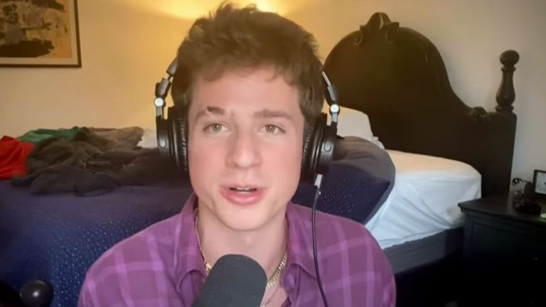 Charlie Puth takes part in One World: Together At Home. Pic: Global Citizen