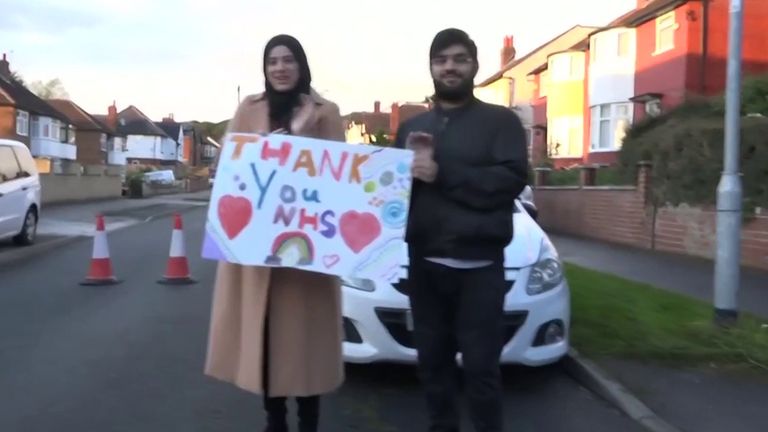 Clap For Carers in the streets of Leeds