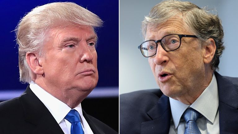 Donald Trump and Bill Gates