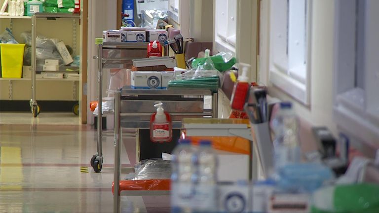The unit at Neath Port Talbot Hospital is currently using five of its 17 beds