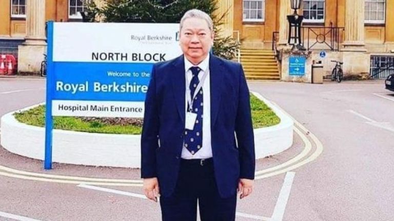 Dr Peter Tun, 62, died at the Royal Berkshire Hospital, where he worked as an associate specialist in neuro-rehabilitation, on 13 April after catching coronavirus. His friend and colleague, Dr Jonathan Mamo, said on Twitter: &#39;RIP Dr Peter Tun MBBS MRCP. A father, a mentor, a colleague and a friend. I will miss you in the office and in clinic. I will miss our chats about kids and holiday plans. RIP my friend.&#39;


