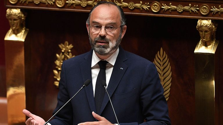 French prime minister Edouard Philippe announced the plans on Tuesday 